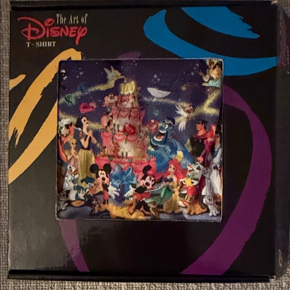 Disney Art of Disney Colorful Character T-Shirt BNIB